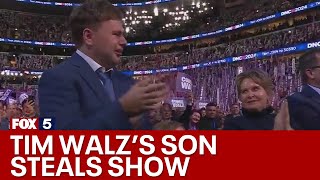 Tim Walz son's emotional reaction to dad at DNC | FOX 5 News