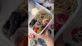 샤브샤브 샐러드 파스타 도시락 豚しゃぶパスタ弁当 #한일부부 #日韓夫婦 #도시락 #お弁当 #bento