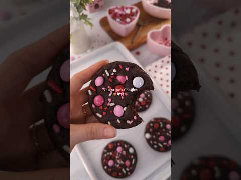 Valentine’s M&M Cookies 🍪🩷✨