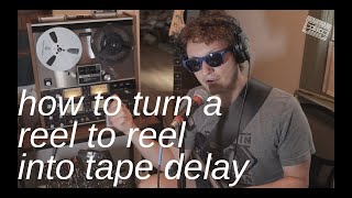 Video thumbnail for How to create reel to reel tape delay & echo using a TEAC A-2340 ||| MADE ON TAPE by Made on Tape