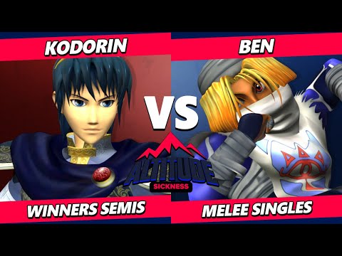 Altitude Sickness Top 8 - KoDoRiN (Marth) Vs. Ben (Sheik) Smash Melee - SSBM
