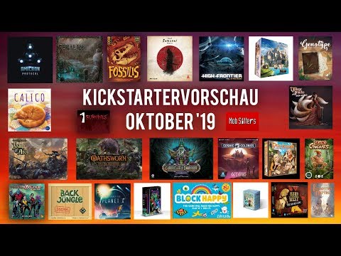 Kickstartervorschau Oktober '19  - Brettspiele