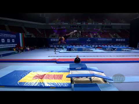 de WOLFF Guitho (NED) M - 2022 Trampoline Worlds, Sofia (BUL) - Q Double Mini Exercise 1