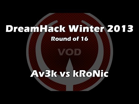 Av3k vs kRoNic - DreamHack Winter 2013 1/8-Finals (Quake Live VOD)
