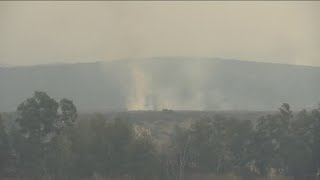 Crews make progress on the Border 2 Fire in the Otay Mountains
