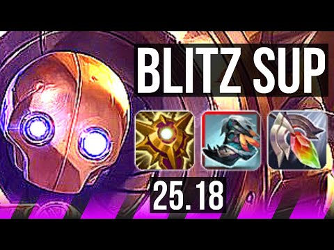 BLITZCRANK & Kai'Sa vs PANTHEON & Corki (SUP) | 4/3/18 | KR Grandmaster | 25.18