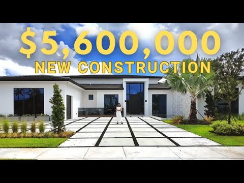 Touring a $5.6M Brand New Luxury Home in Davie | South Florida Real Estate