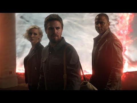 Arrow 8x01 ending Earth-2 is wiped out of existence