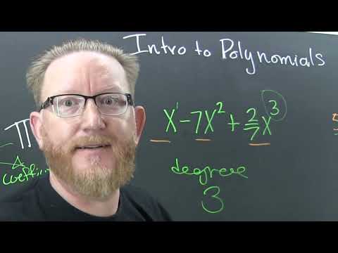 A Complete Introduction to Polynomials: coefficients, exponents, terms, degrees, and names