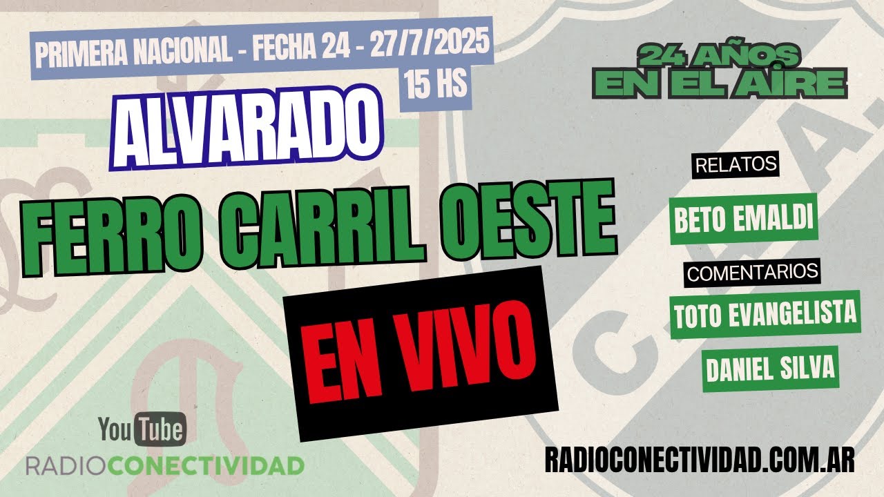 Alvarado vs. Ferro Carril Oeste En Vivo (27/7/2025)