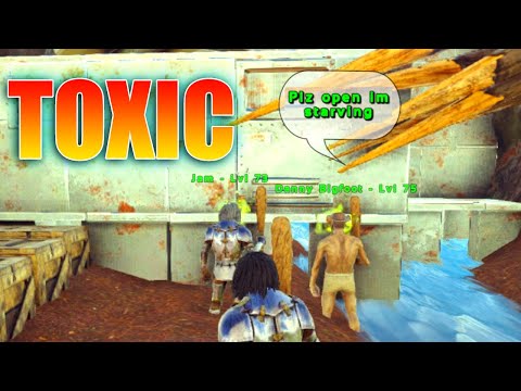 RAIDING TOXIC PLAYERS BASES | ARK FUNNY MOMENTS #26 | ARK PVP XBOX