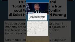 Trump Ogah Kompromi, Tawaran Damai Iran Ditolak karena Tak Jamin Penghentian Nuklir