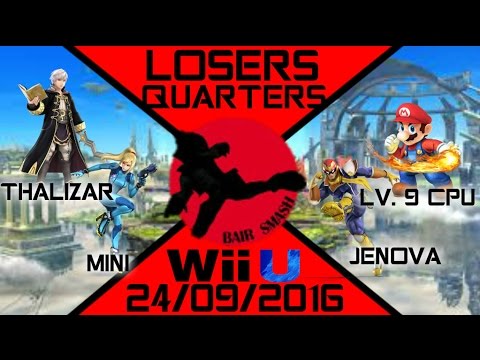 Bair Smash 6 Doubles Losers Quarters- Thalizar & Mini Vs. Jenova & Lv. 9 CPU - Smash Wii U