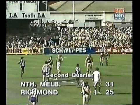 VFL R22 1982 - North Melb v Richmond