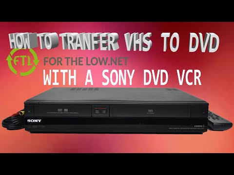 LEARN HOW TO RECORD VHS TO DVD WITH SONY DVD VCR RECORDER COMBO WITH 1080P HDMI UPCONVERSION