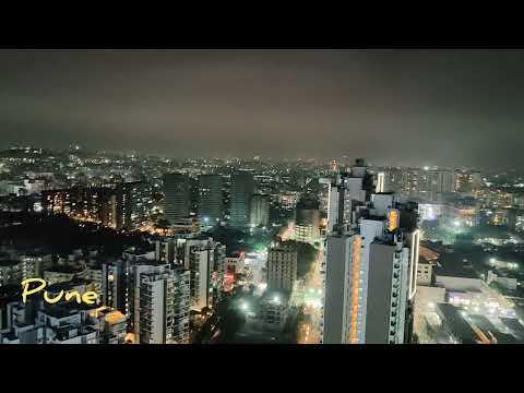 Night view of pune city