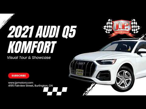 2021 Audi Q5 Komfort 45 TFSI quattro in White for sale at JP Motors in Burlington, ON