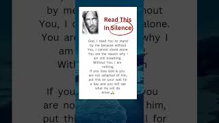 Take 10 Seconds To Read This In Silence ✝️🙏 Powerful Prayer 💟 #jesuslovesyou #prayer #faith #jesus