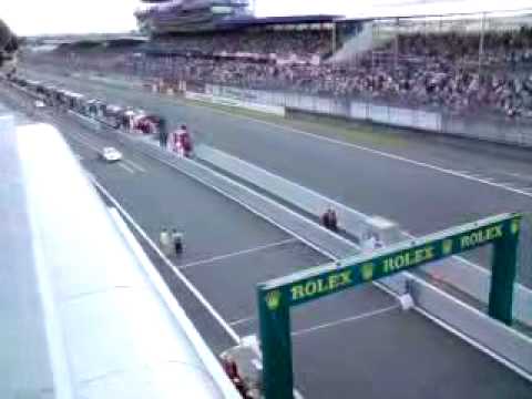 24hrs Le Mans 2009 Various Car's Leaving Pits During Safety Car Period