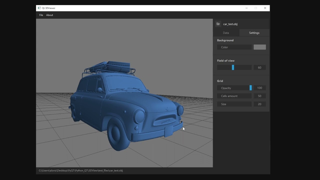 Qt 3DViewer - Python PyQt