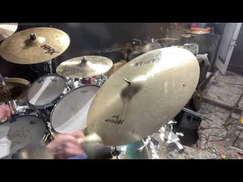 David Garibaldi's Tower of Power Sabian 20" HH Hand-Hammered Medium Sizzle Ride Cymbal With 6 Rivets, 2526g (#46) image 19