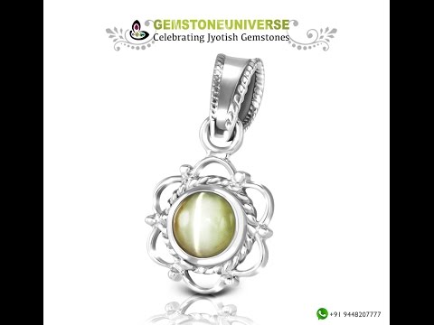 Ceylon Cats Eye Chrysoberyl Pendant for Ketu in Astrology