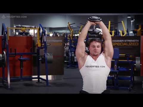 29 Bodybilding Uprazhnenie dlja tricepsov Razgibanija ruk s gantel'ju 2012