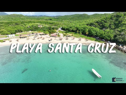 Playa Santa Cruz is a beautiful beach on the northwest side of Curacao (Free Parking)