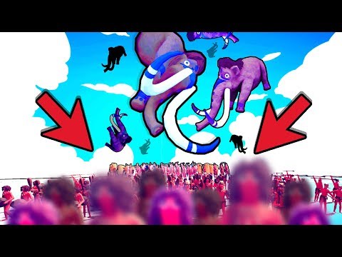 RAINING 1000 MAMMOTHS with this UNSTOPPABLE STRATEGY in TOTALLY ACCURATE BATTLE SIMULATOR (TABS)