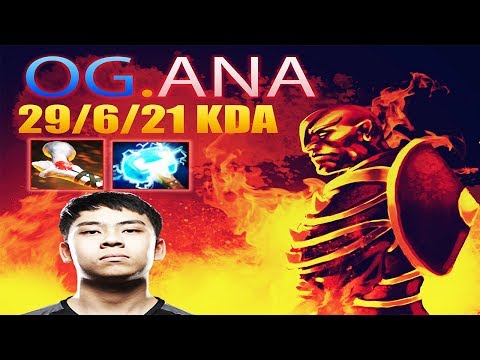 OG.ANA | 29 kills with Ember Spirit - Incredible build - DotA 7.22