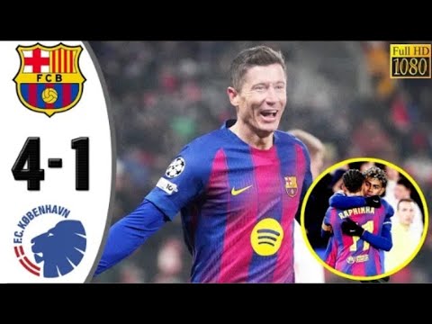 Barcelona Vs Copenhagen 4-1 – All Goals & Highlights | Champions League 2025/26