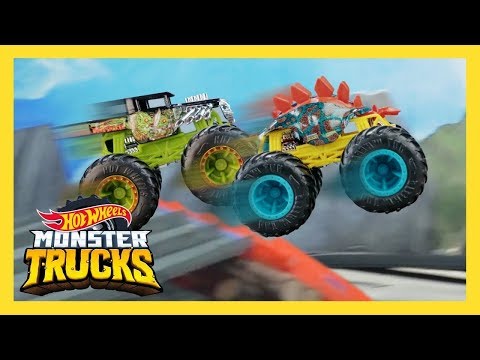 MONSTER TRUCKS TORNEIO VOLCANIC CLIFF! | Monster Trucks | Hot Wheels Português