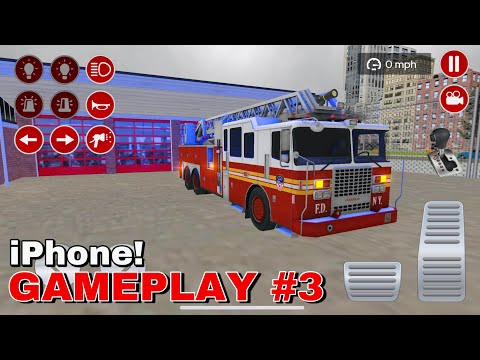 Real Fire Truck Driving Simulator 2022 -Pro Fireman's Daily Job-Ios/Android Gameplay #3