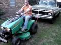 Rider Mower Pulls 3/4 Ton Truck with 3000lb Trailer ...