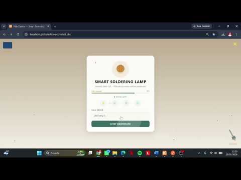 Smart Soldering Lamp menggunakan solar cell