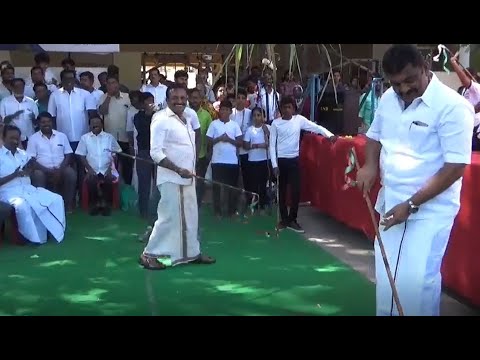 சிலம்பம் சுற்றிய ஓசூர் MLA & Mayor, கயிறுழுத்து ஓசூர் Reporters மகிழ்ச்சி ஆரவாரம்!