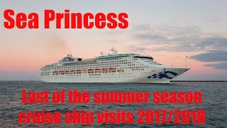 SEA PRINCESS last cruise ship visit to Adelaide summer 2017/18