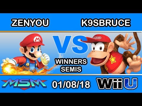 MSM 128 - eM | Zenyou (Mario) Vs. K9sbruce (Sheik) Winners Semis - Smash 4