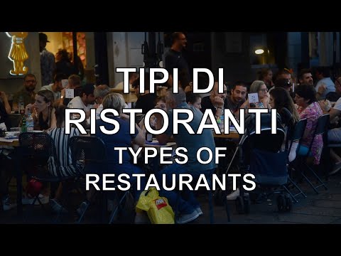 Aprenda italiano: tipos de restaurantes (Tipi di ristoranti)
