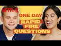 Ambika Mod and Leo Woodall Answer Rapid(-ish) Fire Questions | One Day | Netflix
