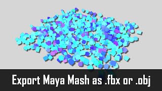 Exporting Mash Animation in Maya