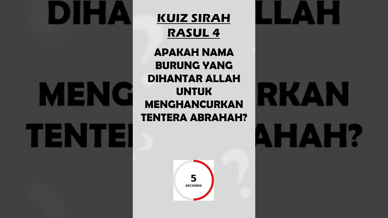11) KUIZ SIRAH RASUL 4