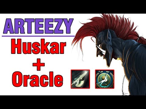 Arteezy PRO Huskar + Oracle - Ranked Gameplay | Dota 2 MMR