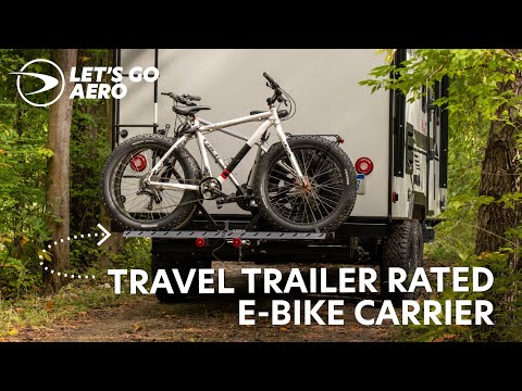 The Ultimate E-Bike Carrier for Travel Trailers - V-Lectric VFR by Let's Go Aero