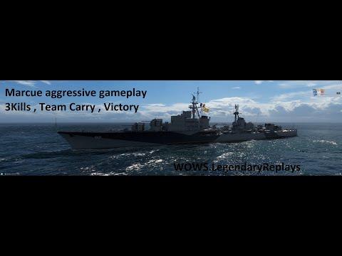 Marceau Aggressive Gameplay  , Team Carry , NO FEAR  world of warships