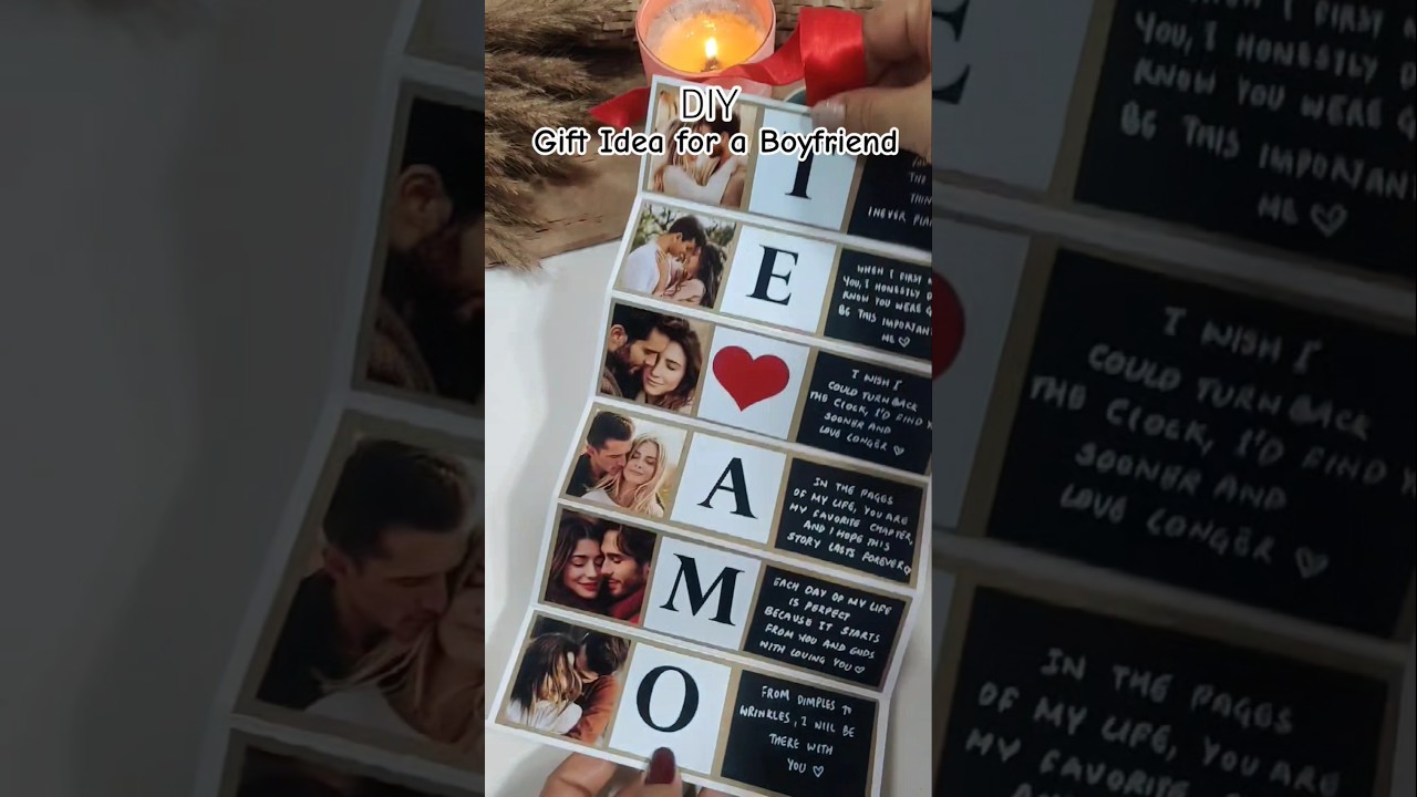 Cute Gift Ideas for a Boyfriend 💝 #cutegiftideas #romanticgift #giftideas #diy