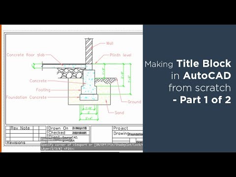 How to make and insert Blocks in AutoCAD