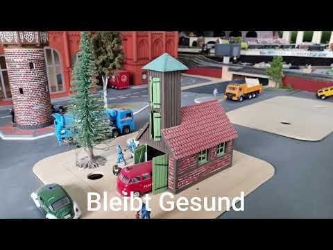 Spur 1 Modellbahnanlage - Feuerwehrhaus Münster