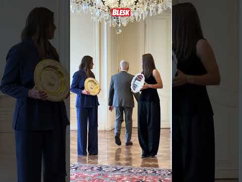 Petr Pavel přivítal finalistky Wimbledonu