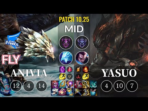 AF Fly Anivia vs Yasuo Mid - KR Patch 10.25